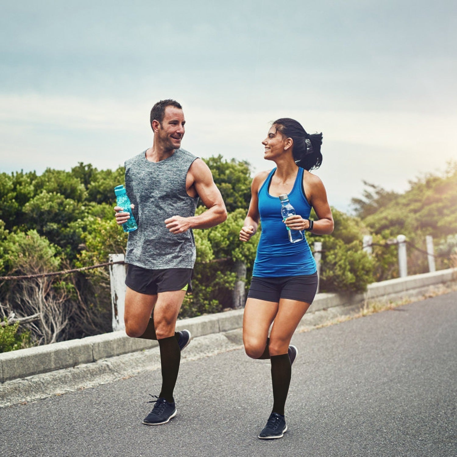 Durable Graduated Support Socks for Shin Splints & Edema