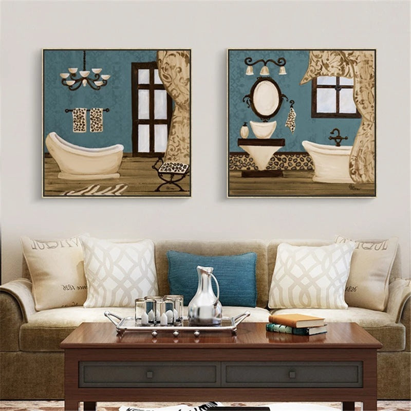 Aesthetic Retro Canvas Painting Wall Decor