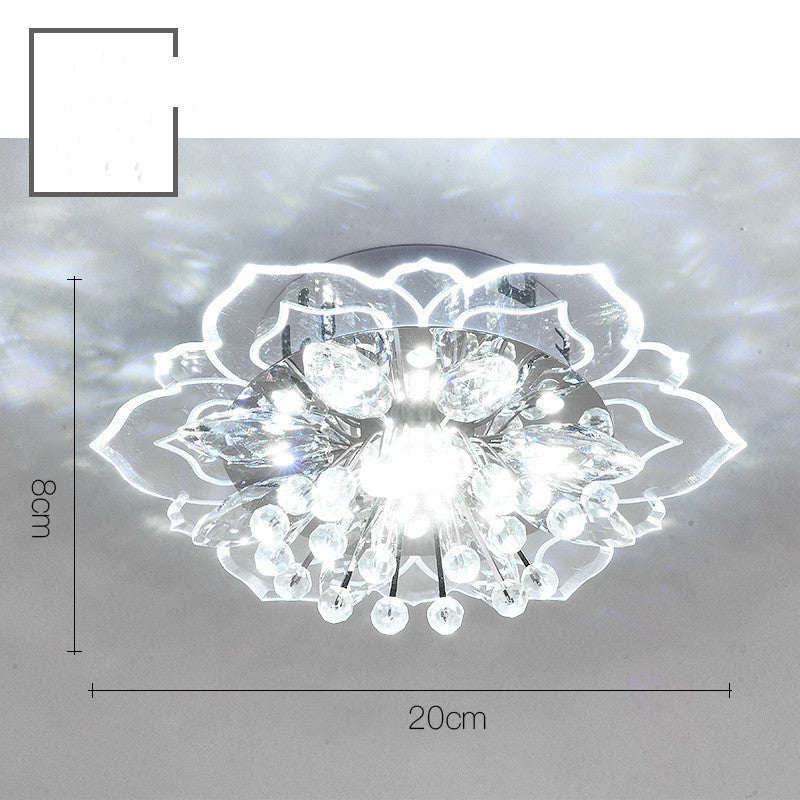 Elegant Entryway/Hallway Mini Crystal Lamp