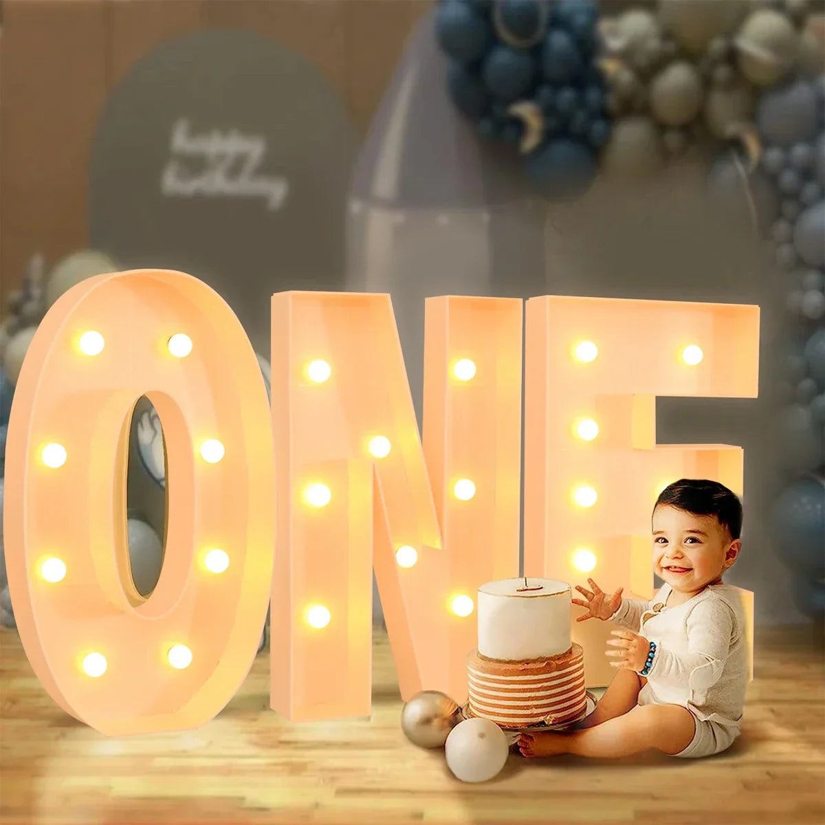 Giant DIY Name Light-Up Letter Box | Christmas, Wedding & Birthday Decor